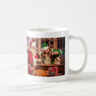 Santa Mug with elf and singing