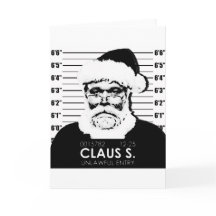 Santa Mugshot Card