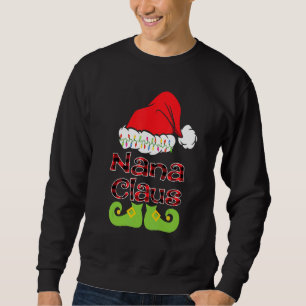 Santa Nana Claus Christmas Matching Family Sweatshirt