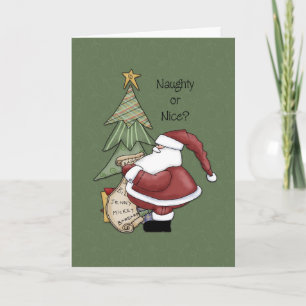 Santa - Naughty or Nice? Holiday Card