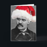 Santa Nietzsche funny atheist Christmas card<br><div class="desc">A gentle laugh for gentle atheists who still love Christmas. "God is dead. Merry Christmas anyway!" One of our best selling items.</div>