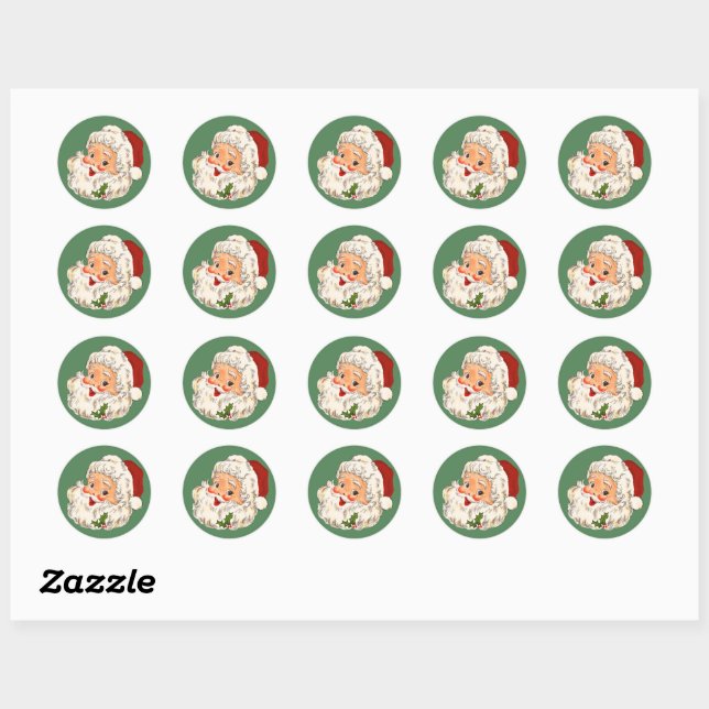 Santa No. 1 Classic Round Sticker (Sheet)