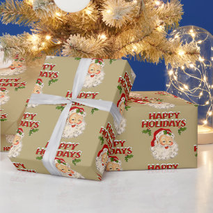 Santa No 2 Happy Holidays Wrapping Paper