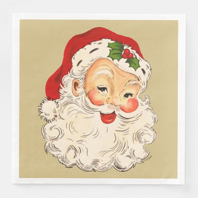 Santa No. 2  Paper Dinner Napkins (Front)