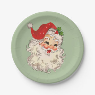 Santa No. 3 Paper Plate