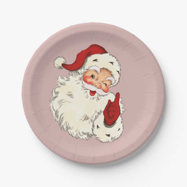 Santa No. 4 Paper Plate (Front)