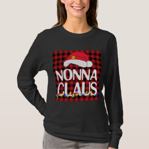 Santa Nonna Claus Family Christmas Pajama Buffalo T-Shirt