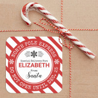 Santa North Pole Express Christmas Sticker