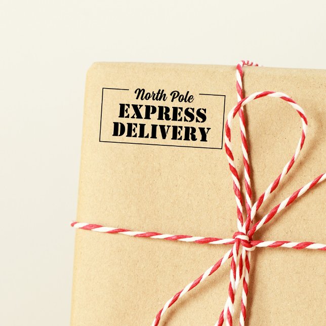 Santa North Pole Express Delivery Rubber Stamp (Creator Uploaded)