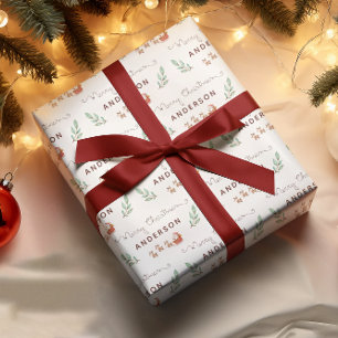 Santa North Pole Wrapping Paper Sheets