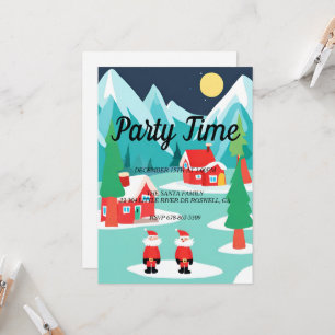Santa NorthPole Christmas Holiday Party Invitation