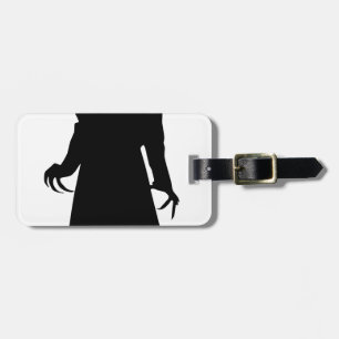 santa nosferatu luggage tag
