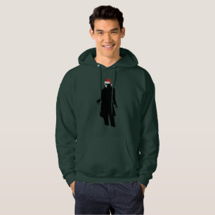 santa nosferatu xmas mens hooded hoodie sweatshirt