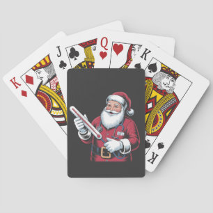 Santa Nurse Xmas Nursing Healthcare Worker Playing Cards