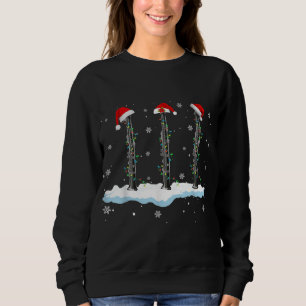 Santa Oboe Christmas Lights Funny Oboe Lover Gifts Sweatshirt
