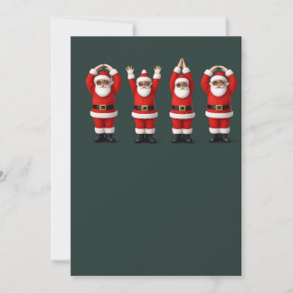  Santa Ohio Midwestern Party O-H-I-O Christmas  Holiday Card