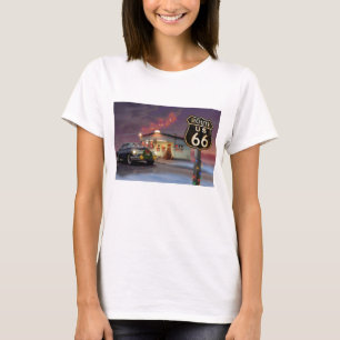 Santa on Route 66 T-Shirt
