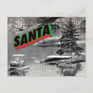 Santa on the River postcard 9