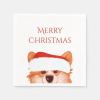 Santa Orange Corgi Christmas