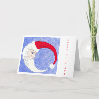 santa ornament holiday card