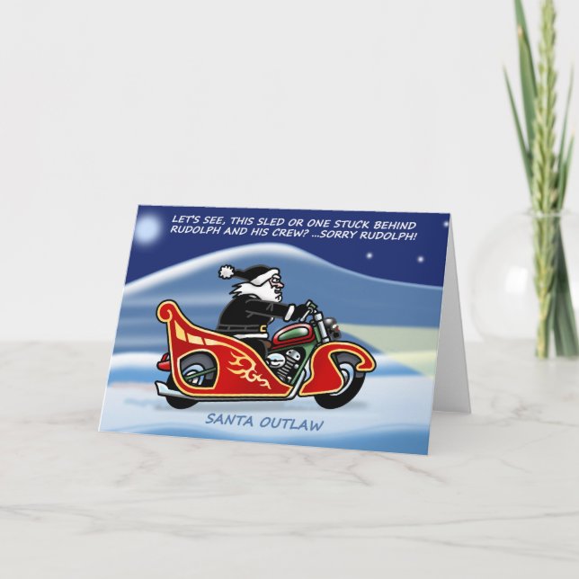 Santa Outlaw© Christmas Card (Front)
