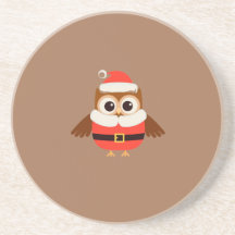 Santa Owl Coaster