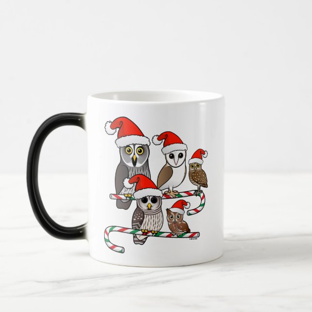 Santa Owls Magic Mug (Left)