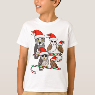Santa Owls T-Shirt