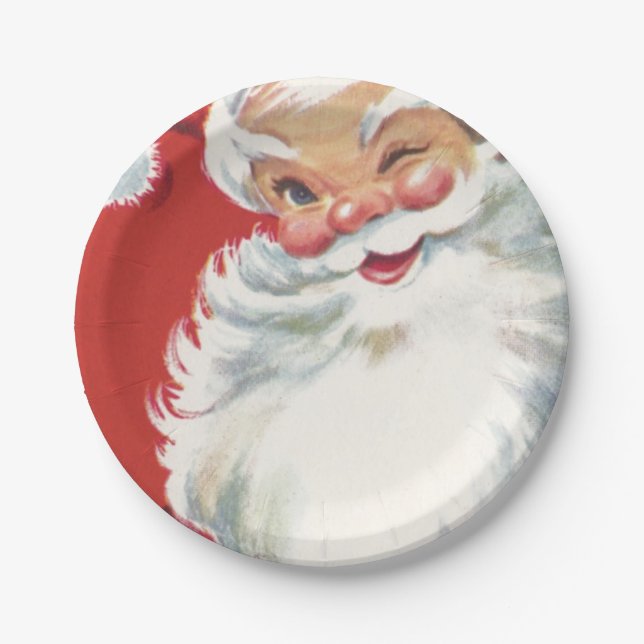 Santa Paper Plate (Front)