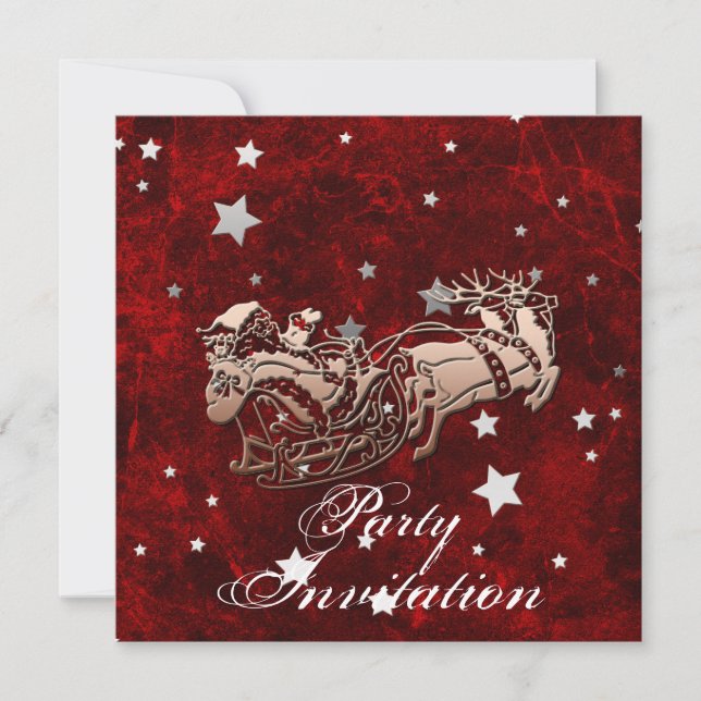 Santa Party Invitation (Front)