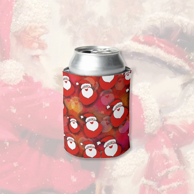 Santa Pattern Can Cooler (Creator Uploaded)