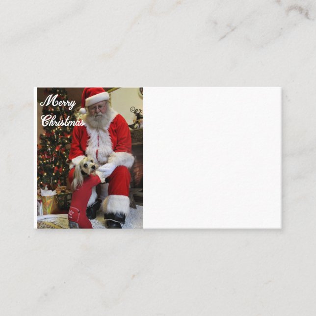 Santa Paws Business Card (Front)