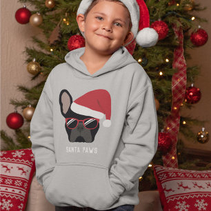 Santa Paws Christmas Black French Bulldog