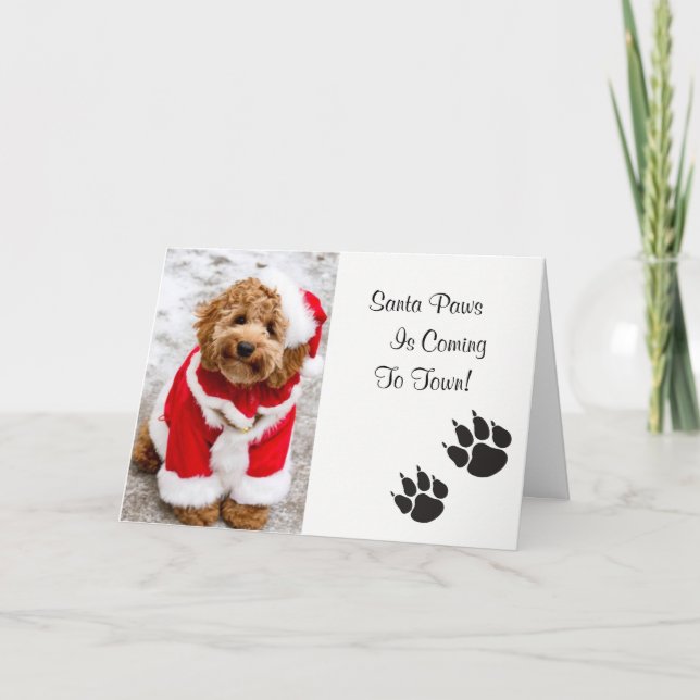 Santa Paws Christmas Card (Front)