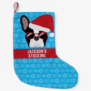 Santa Paws Christmas French Bulldog Small Christmas Stocking