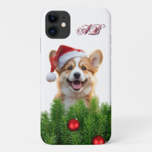 Santa Paws Corgi Holiday iPhone Design