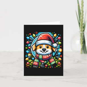 Santa Paws Cute Christmas Dog Design For Animal Lo Card
