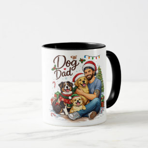 Santa Paws Dog Dad Christmas Mug – Cute Holiday Co
