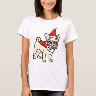 Santa Paws Frenchie Christmas T-Shirt