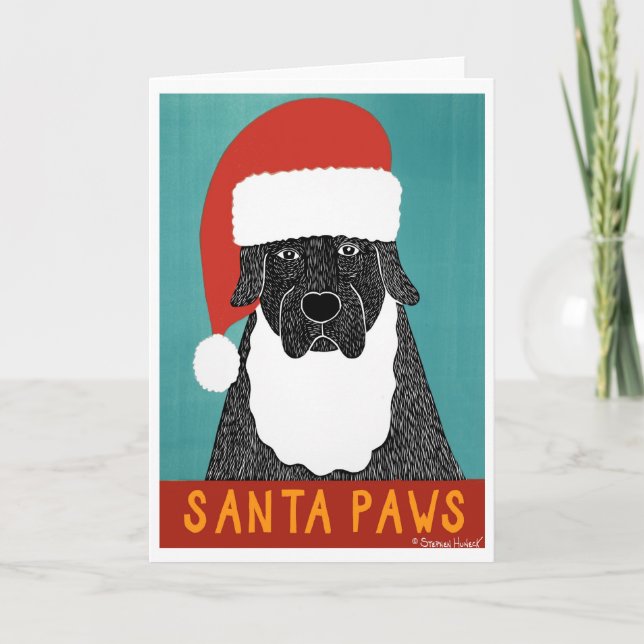 Santa Paws Greeting Card (Front)