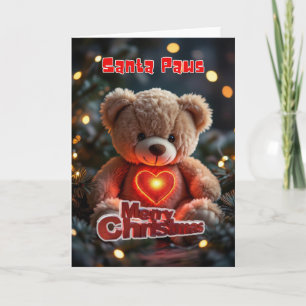 Santa Paws Helper Bears Holiday Card