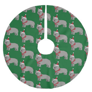 Santa Paws Holiday Brushed Polyester Tree Skirt