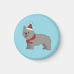 Santa Paws Holiday Magnet