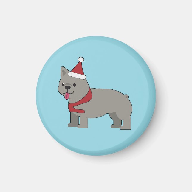 Santa Paws Holiday Magnet (Front)