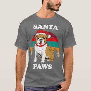 Santa Paws Pug Ugly Christmas Dog Christmas PJ T-Shirt