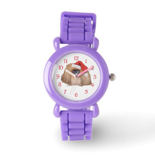 Santa Pekingese Watch