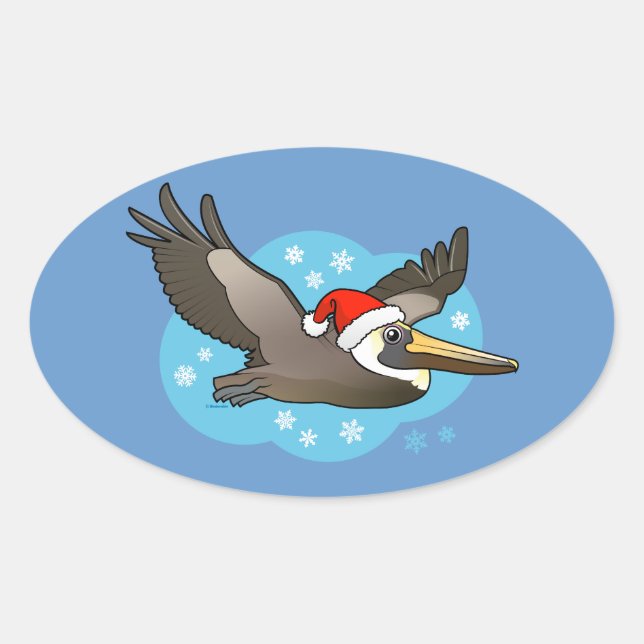 Santa Peli Oval Sticker (Front)