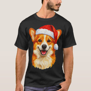 Santa Pembroke Welsh Corgi Christmas Welsh Corgi D T-Shirt