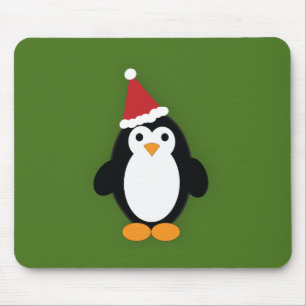 Santa Penguin Mouse Mat