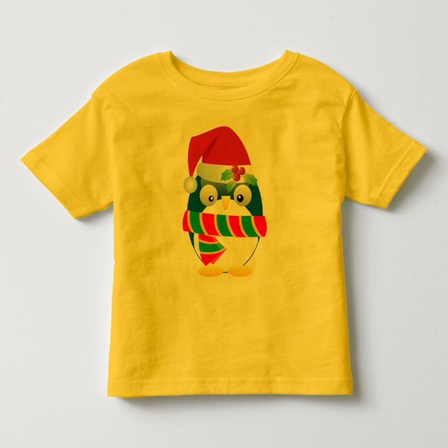 Santa Penguin Toddler T-shirt (Front)